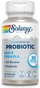SOLARAY Mycrobiome Probiotique Hommes Formule, Probiotiques pour les hommes, Santé Gut, Digestion, Fonction immunitaire et plus, 20 Million CFU Hommes Probiotique, 24 souches Plus Prébiotique, 30 portions, 30 VegCaps