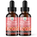 GSE Grapefruit Seed Extract Liquid - One Drop Daily - Super Concentrated Grape Seed Extract Liquid Drops Rich in Bioflavonoids & Polyphenols for Gut Health & Immune Support - 2 Pack Bundle - 120 giorni