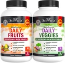 Integratore giornaliero di frutta e verdura per adulti - Super Fruit and Veggies Capsules for Enhanced Energy Gut Health Immune Support &amp; Total Wellness with 47 Whole Food Fruits and Veggies - 1 Mese