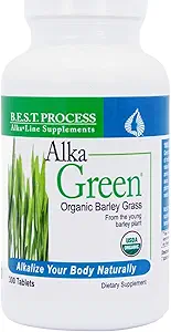 Alka•Green Tablets Migliore alcalina di processo — Nutriente Dense Organic Barley Grass Supplemento — Fonte naturale di enzimi e aminoacidi