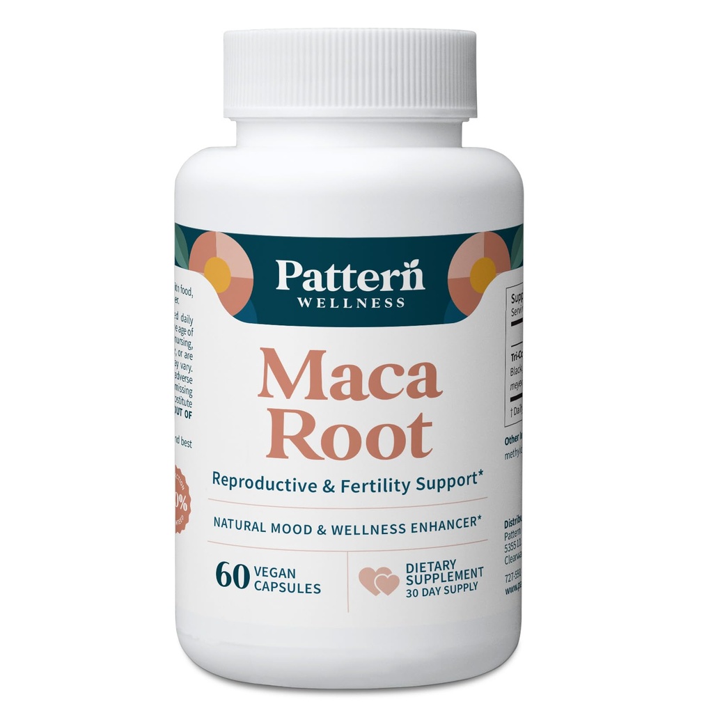 Modello Benessere Maca Root per uomini e donne - 10.000mg - Natural Mood & Wellness Enhancer - miscela ottimale unica per fertilità, riproduzione e salute del corpo intero - 60 capsule vegan
