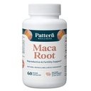 Pattern Wellness Maca Root pour les hommes et les femmes - 10 000mg - Natural Mood & Wellness Enhancer - Un mélange optimal unique pour la fertilité, la reproduction et la santé du corps entier - 60 Capsules Vegan