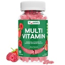 Multivitamin-Gummi für Erwachsene, Daily Gummy Vitamin für Damen und Herren, Immununterstützung Multivitamin-Ergänzung, Ault Multi VIT Vitamin mit Vitaminen A, C, D, E, B-6, B-12, Zink - 60 Gummie