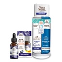 GuruNanda Huile de Graine Noire, Nigella Sativa pressée à froid - Riche en vitamine D3 5000 Unités, K2 & E & Double Barrel Oxyburst Blanchiment Bouche - Contient du Peroxyde d'hydrogène