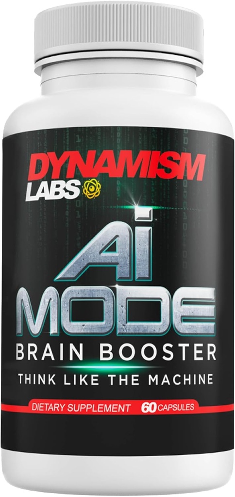 Dynamism Labs AI Brain Booster Nootropic Supplemento | Migliorare Memoria, Focus, Clarity & Concentration | Ridurre Fatigue | Ginkgo Biloba, Phosphatidylcholine, DMAE | Made in USA (60 capsule)