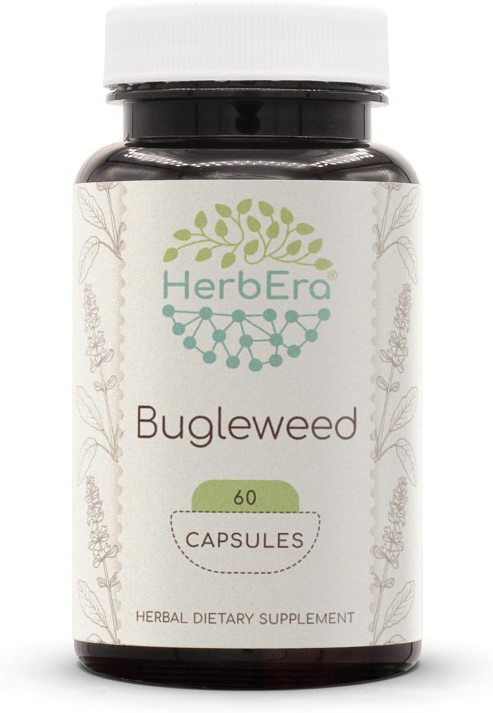 HerbEra Bugleweed 60 Kapseln, 400 mg, Made with Bugleweed (Lycopus Virginicus) Getrocknete Kräuter (60 Kapseln)