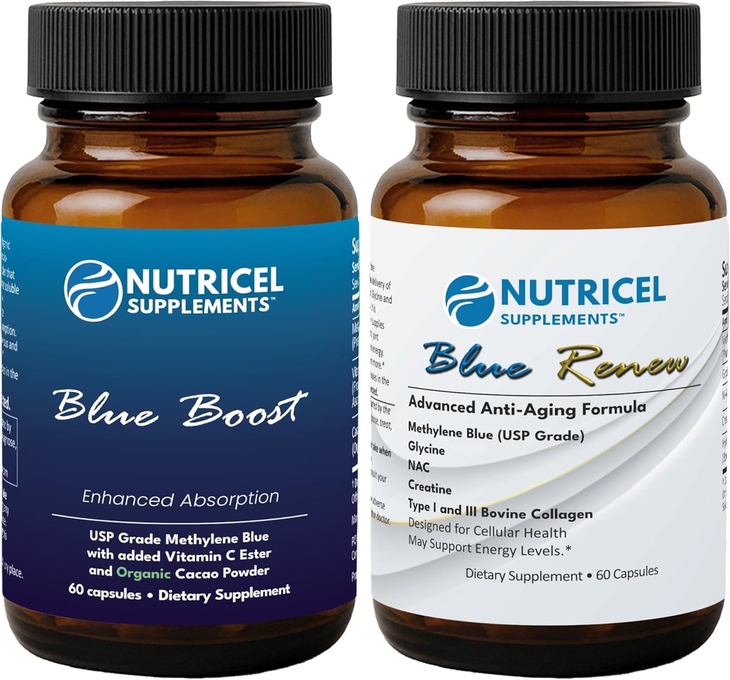 Nutricel Methylene Blue Capsules - Boost and Renew (2 Prodotto Bundle)
