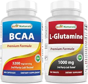 Migliori naturali BCAA 3200mg & L-Glutamina 1000mg