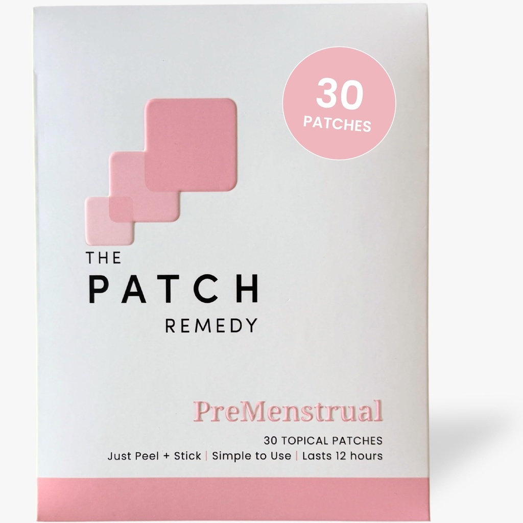 Der Patch Remedy Pre Menstrual Patch | Chasteberry, Magnesium, Evening Primrose, Dong Quai, B6 & Vitamin E | 30 Patches