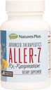 Natures Plus Advanced Therapeutics Aller-7 Rx-Respiration - 60 Vegetarische Kapseln - Unterstützt Atemschutz - Glutenfrei - 30 Servierungen