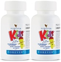 Forever Living - Kids Chewable Multivitamin - Uva Flavor per la crescita sana e lo sviluppo - Nessun aroma artificiale - 120 compresse (Pack of 2)