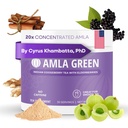 Amla Powder & Immunität Mischung Superfood-Ergänzung mit Elderberry, 20x Ultra Concentrated Amla, Immununterstützung, Hergestellt mit Ginger, Cinnamon, Pfefferminz, indische Gänsebeeren, Immunität, 30 Servierungen