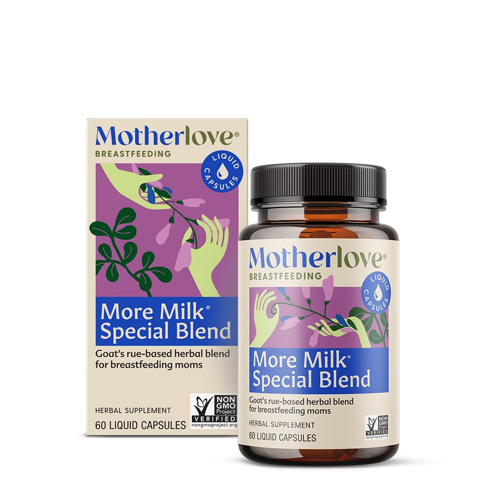 Motherlove More Milk Special Blend (60 Liquid caps) Kräuter Lactation Supplement w/Goat’s Rue Brüste Gewebe und Unterstützung Brustmilch Versorgung zu bauen – Non-GMO, Bio Kräuter, Vegan, Kosher, Sojafrei