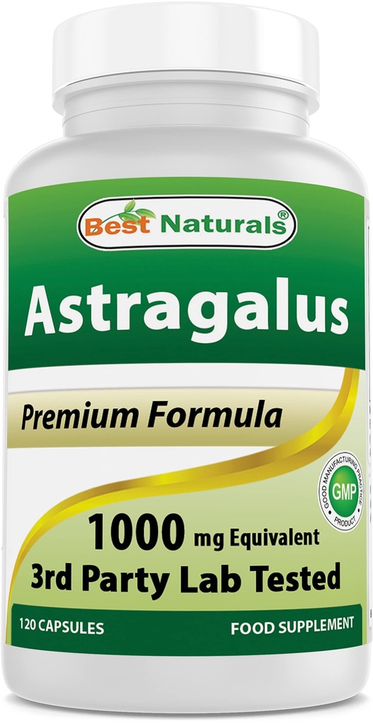 I migliori naturali Astragalus capsula, 1000 mg, 120 conte