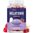 Melatonin Gummies per bambini | 0.5mg Per Gummy | Supporto per il riposo delicato per i bambini Età 2+ | Basso-Dose Chewable Rest Aid per i bambini | con Lemon Balm & Chamomile | Non-GMO, Terze parti testate 60ct