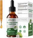 Soursop Graviola Liquid Drop, High Absorption Form Soursop Leaves & Fruit Complex, per Cell Regeneration & Immune Support & Digestive Bitters - Vegan Sour SOP Bitters Liquid - 2 Fl oz
