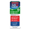 Safetussin DM Cough & Chest Congestion, 8 Unzen, Expectorant Mucus Relief, Cough Relief Syrup, Safe für Erwachsene mit hohem Blutdruck & Diabetes