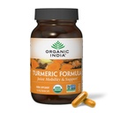 ORGANIC INDIA Kurkuma Curcumin mit schwarzem Pfeffer - Organic Turmeric Supplement und Curcumin Supplement, Turmeric Capsules, Joint Support & Immune System Support, Ganze Wurzel, Trikatu - 90 Kapseln