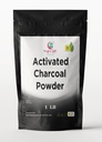 Poudre de charbon activée 1 LB= Poudre de charbon activée mise à la terre pour la fabrication d'épices faciales, de peau et de savon