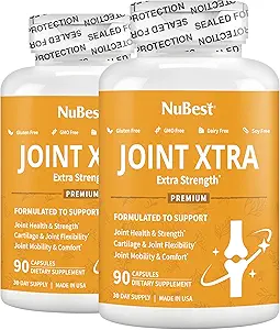 NuBest Joint Xtra - Joint Support Supplement - Joint Health Formula con Tripla Joint Strength - Glucosamine, Chondroitin, Turmeric, MSM & Boswellia per la salute congiunta & Cartilage (Pack 2)