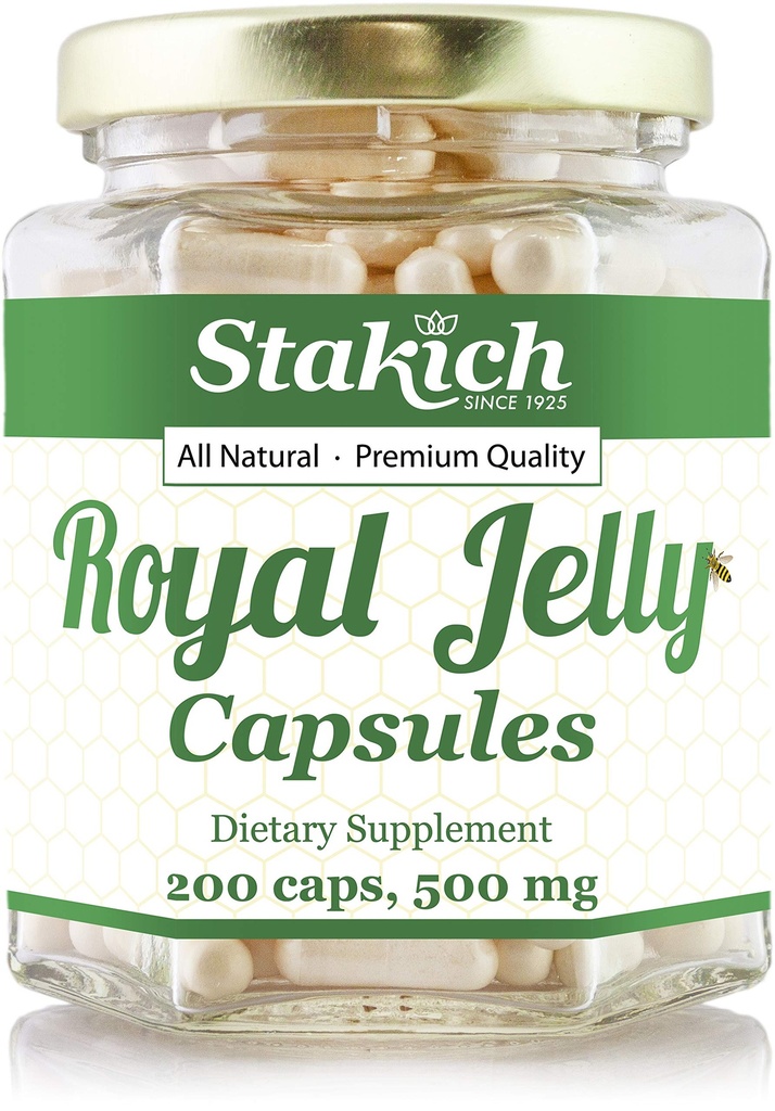 Stakich 500 mg Kapseln (Royal Jelly Kapseln 500 mg (200 Count))