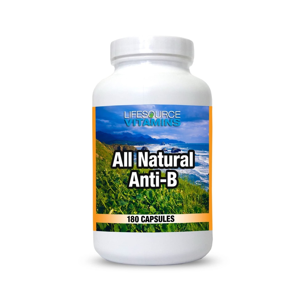 LifeSource Vitamines Tous les anti-B naturels pour le soutien immunitaire, 14 tous les ingrédients naturels avec l'échinacée et l'extrait d'ail, 180 capsules de défense immunitaire