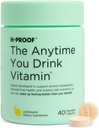 H-PROOF The Anytime You Drink Vitamin, Leber Gesundheit & Immunität Unterstützung mit Elektrolyten, Milchdistel und Vitamine B & C - 40 Kautabletten (20 Servierungen), Vegan, Lemonade