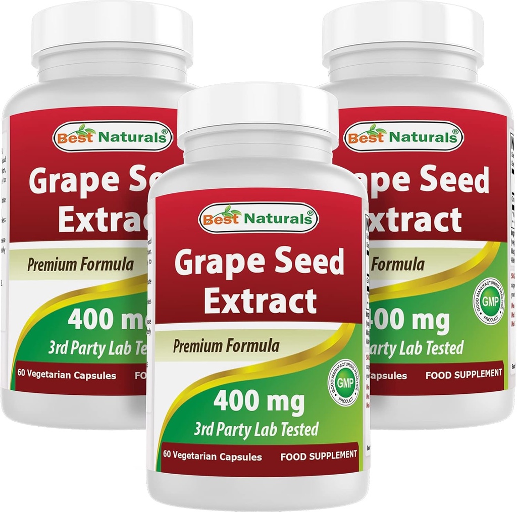 Best Naturals estratto 400 mg 120 vcaps (120 conteggio (pacchetto di 3))