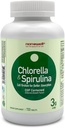 NANOWELL Chlorella & Spirulina 720 Tabletten - Chlorella, Spirulina, Antioxidantien, Vitamine, Reich an Proteinen, Gebrochene Zellwand (720 Count)