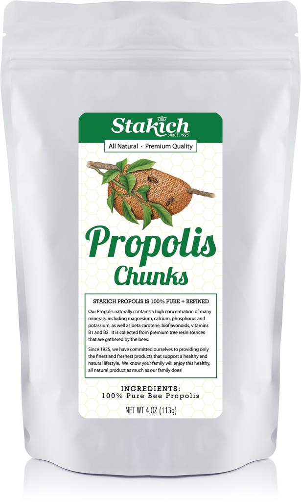 Stakich Bee Propolis Chunks - Rein, Natürlich - 4 Unze
