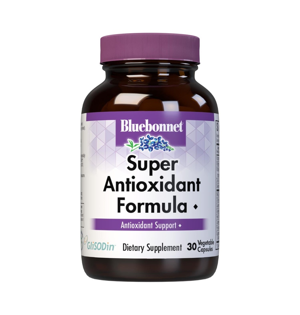 BlueBonnet Super Antioxydant Formule Capsules végétariennes, 30 Compte