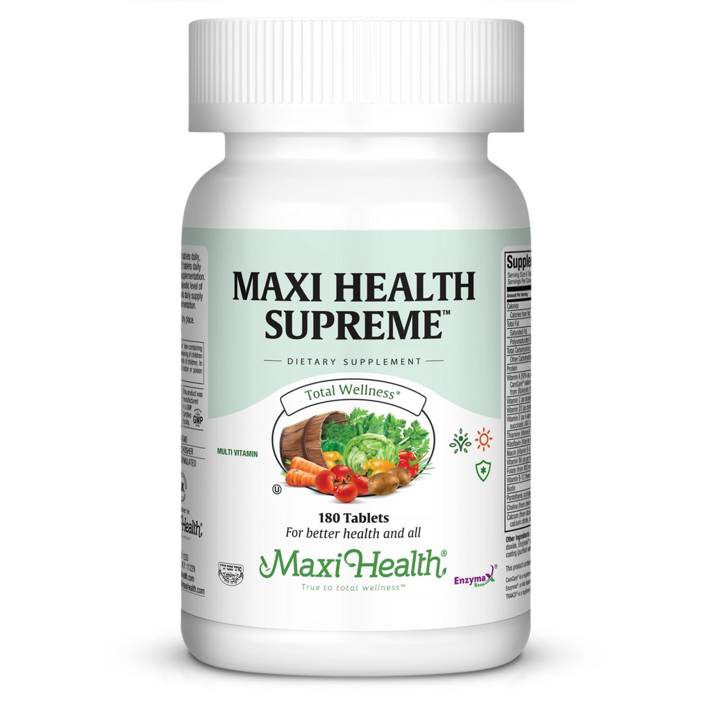 Multivitamina per uomini e donne – Supreme High Potency Daily Multi con minerali, CoQ10 & Antiossidanti – Energia, Supporto immunitario, Bone, Cuore e benessere – Vitamina A, C, D, E, B12, B6 & Biotin 180 Tablet