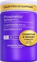 Phosphatidylserine 600 mg con L-Carnosine 500 mg + B6, B12 & Folate — Non-Soy Sunflower Lecithin PS Complex — Plant-Based, Non-GMO — Supporta la funzione cognitiva, Cell Membrane Integrity — 60 capsule
