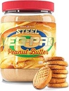 Integratori d'acciaio Veg-PRO | Vegan Protein Powder, Peanut Butter | 25 Serve (1.65lbs) | Protein Powder with BCAA Amino Acid | Gluten Free | Non Dairy | Low Carb Formula | Aroma Artficial