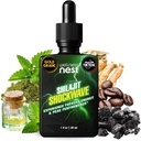 Wellness Nest Shilajit Shockwave Tropfen: Energie Tropfen, Fokus Tropfen - Pure Himalaya Shilajit mit natürlichem Tulsi, Panax Ginseng, Peppermint, Japanmint Supercharge Ihr Tag - 30 Portionen
