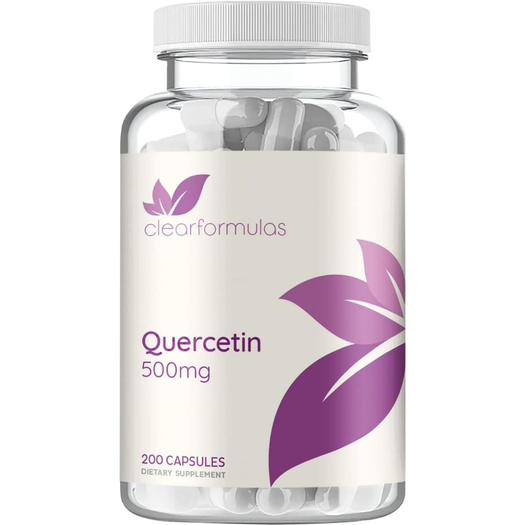 High Strength Quercetin 500mg Kapseln - Quercetin Dihydrate Potent Flavonoid Antioxidant und Nutraceutical für Herz- und Immununterstützung - Vegan Friendly - Made in a cGMP US Lab (200 Servietten)