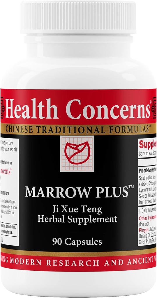 Salute Preoccupazioni Marrow Plus – Bone Marrow & Blood Generation Herbal Supplement – Chinese Herbal Formula for Anemia, & Circulation Support – Astragus, Salvia, & Tangerine Extracts – 90 Capsule