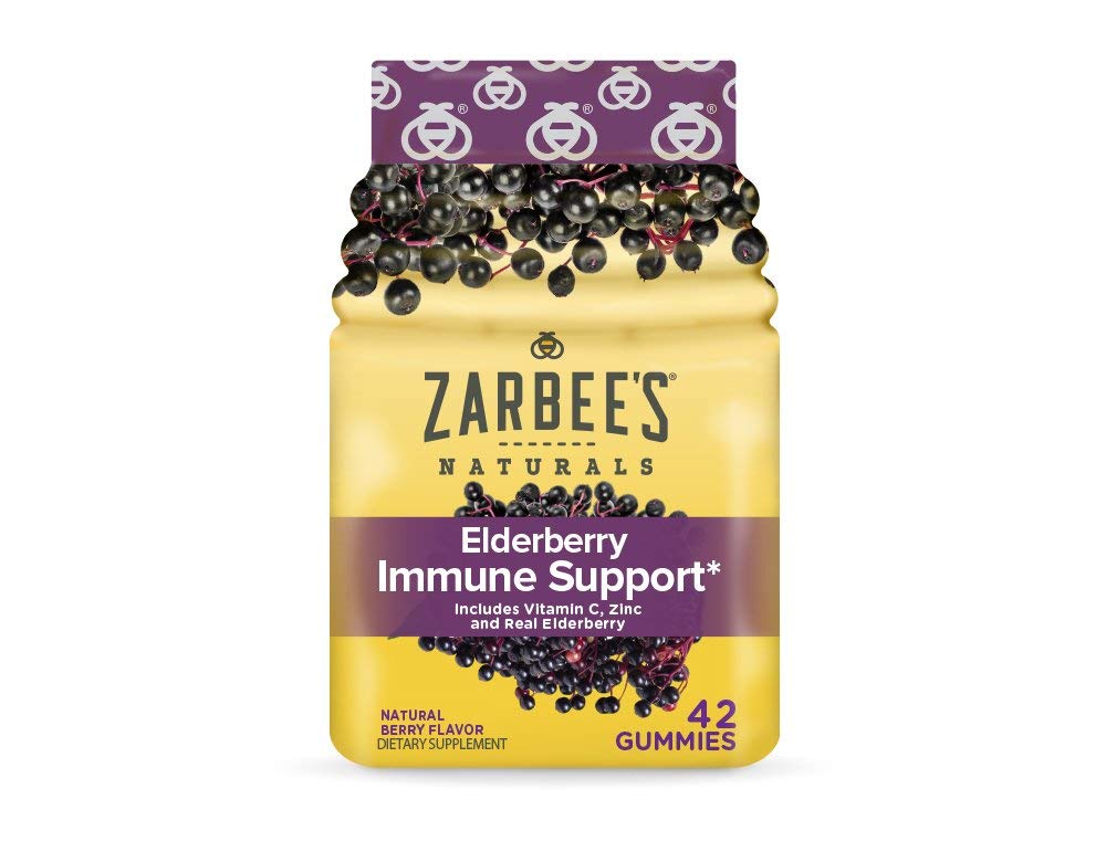 Zarbee's Adult Elderberry Immune Support Gummis, Berry 42ct