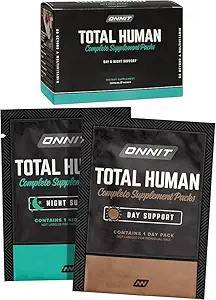 ONNIT Supplément alimentaire multivitamine humain total pour adultes Packs de gélules complets avec soutien jour et nuit, Packs de vitamines quotidiens pour les hommes et les femmes, Capsules de complément alimentaire, 7 jours d'approvisionnement