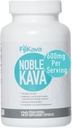 FijiKava Noble Kava Kava Capsules, 600mg Kavalactones par portion, Supplément de relaxation naturelle et de soutien du sommeil, Vegan & non-OGM, 120-Count, Extrait de Piper Premium Methysticum pour le soulagement du calme et du stress