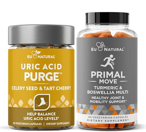 Uric Acid Purge and Primal Move Bundle - Advanced Whole-Body Joint Health Support for Active Mobility, Flexbility & Comfort