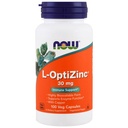 NOW Opti L-zinc, 30mg, 100 Capsules (Pack of 3)