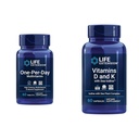 Estensione della vita One-Per-Day Multivitamin – Confezionato con oltre 25 vitamine, minerali e estratti vegetali e vitamine D e K con Sea-Iodine, Vitamina D3, Vitamina K1 e K2, Iodio