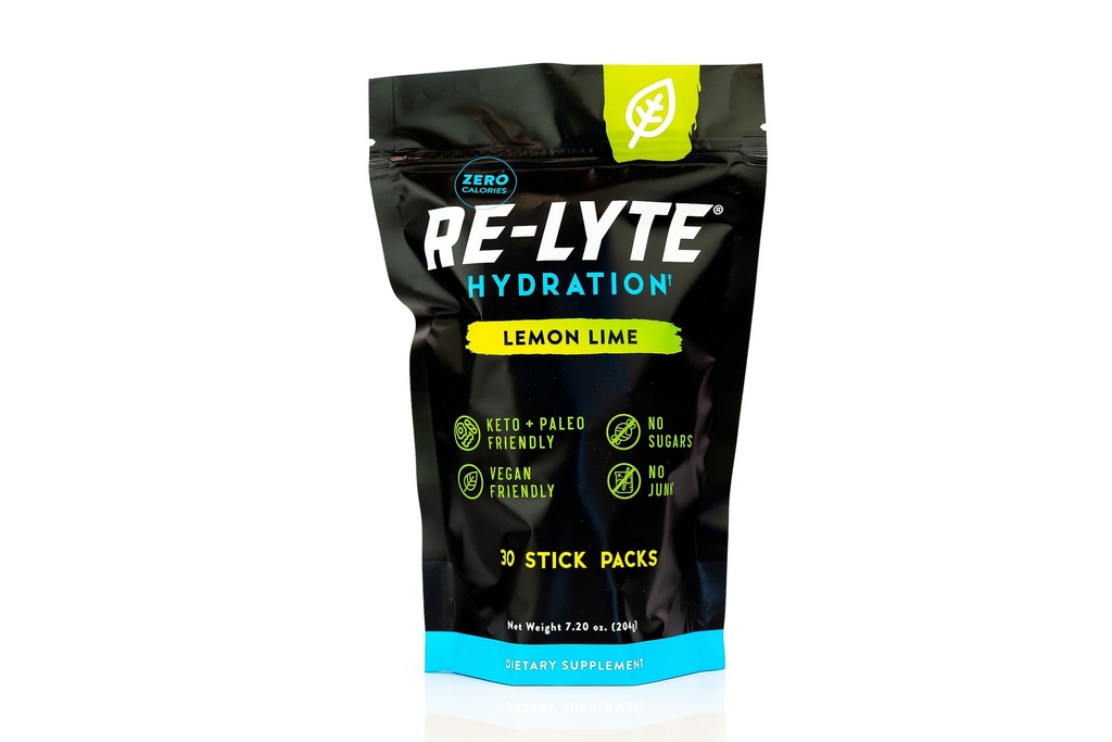 REDMOND Re-Lyte Elektrolyt-Getränk-Pulvermischung (Lemon Lime), 30 Stick-Packs
