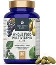 Abondante Terre Multivitamines alimentaires entières pour les femmes Suppléments quotidiens multivitamines pour les hommes Multivitamines + B Complexe, Multienzyme probiotique, Omégas pour l'énergie organique Digestion 90ct-4pk