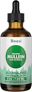 120ml Mullein Blatt Tinktur - Lung Cleanse - Vegan Lung Detox - Respiratory Health and Immune Support Drops - Natural Supplement Liquid Extract 4 fl.oz. Chlorphyll