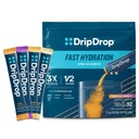 DripDrop Hydration Packets - Tropical Variety Pack - Single Serve Electrolytes Powder Drink Mix - Mango, Açaí, Passion Fruit, Piña Colada - Non-GMO, Glutenfrei, Vegan - 32 Sticks