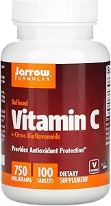 Jarrow Formeln Vitamin C + Citrus Bioflavonoids, Nahrungsergänzungsmittel liefert Antioxidantienschutz, 750 mg, 100 Tabletten