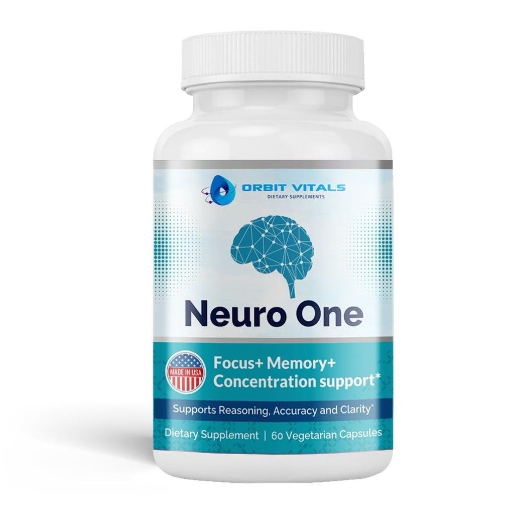 Neuro One Brain Support Supplementi per Memoria - Integratore di Supporto Cognitivo - Boost Focus, Mood, Clarity, Concentrazione e Velocità Mentale - Integratore Del Cervello per Adulti - 60 Capsule