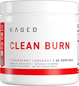 Polvere di combustione pulita di Kaged | Limonata di fragole | Gestione del peso termogenica | Metabolismo Boost | Caffeina organica, Aceto di sidro di mele | Supplementi per uomini e donne | 30 Serve